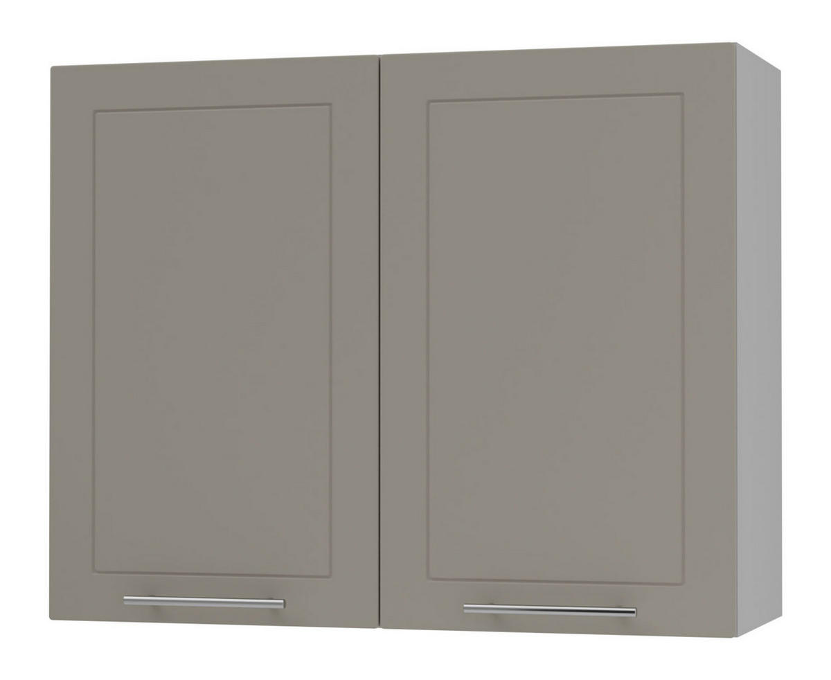 KÜCHENHÄNGESCHRANK Kvantum W3/90 Beige Matt / Grau Matt 90 / 32,5 / 72cm - Beige/Grau, Holz/Holzwerkstoff (90/72/32.5cm) - Feldmann-Wohnen