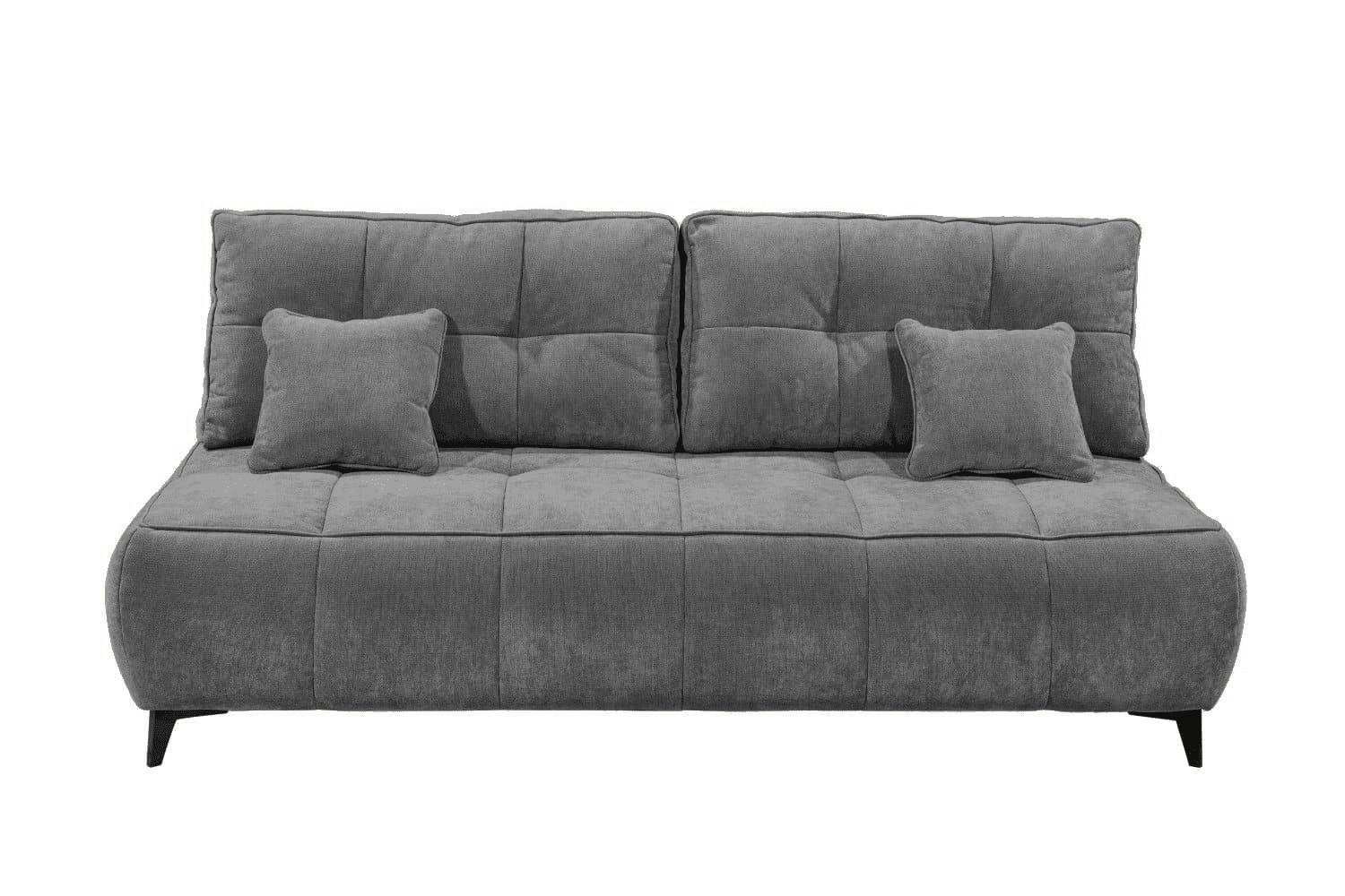 SCHLAFSOFA mit Bettkasten und Schlaffunktion - Schwarz/Grau, Kunststoff/Textil (215/96/106cm) - ed exciting design