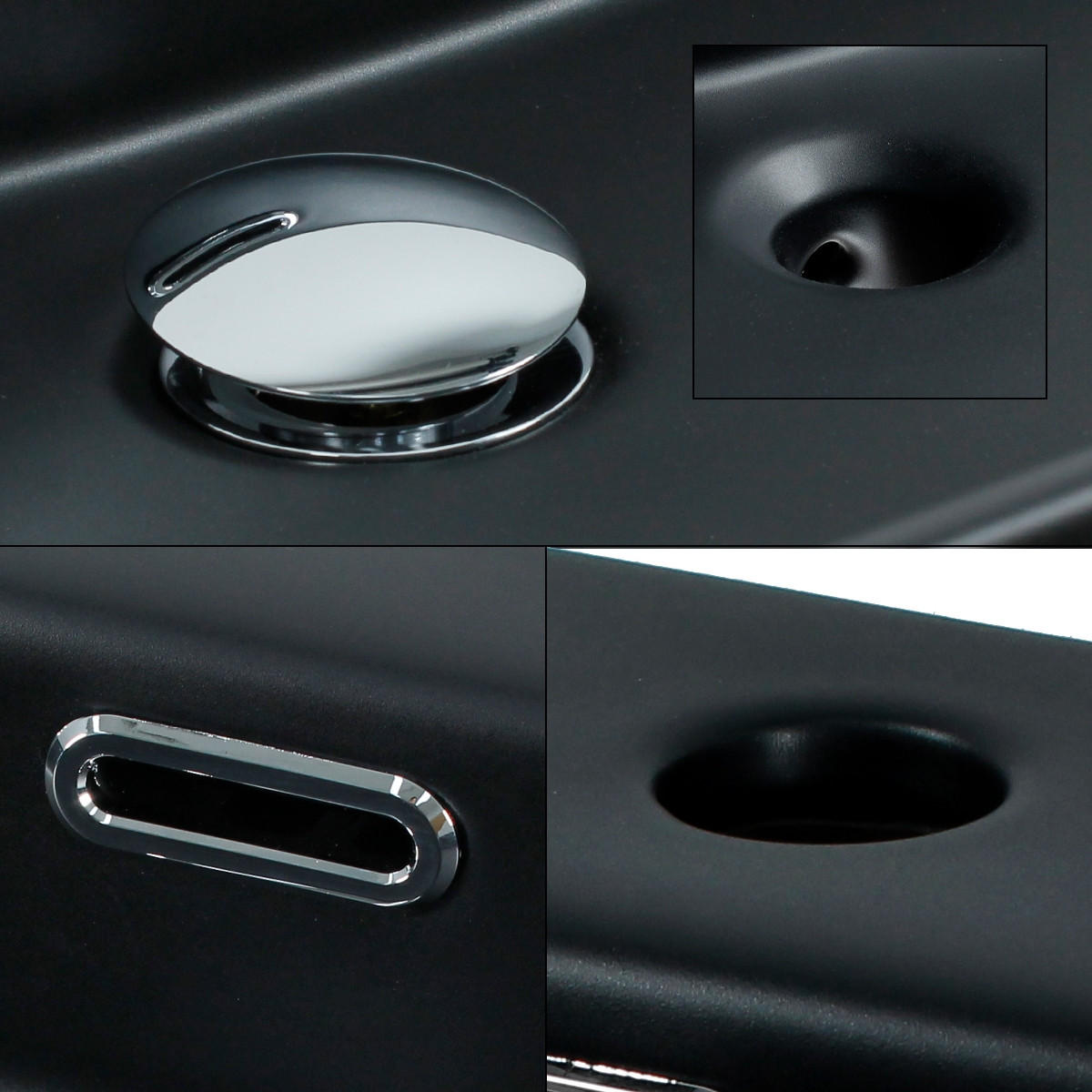 WASCHBECKEN - Schwarz, Keramik (36.5/13/60.5cm) - ML-DESIGN