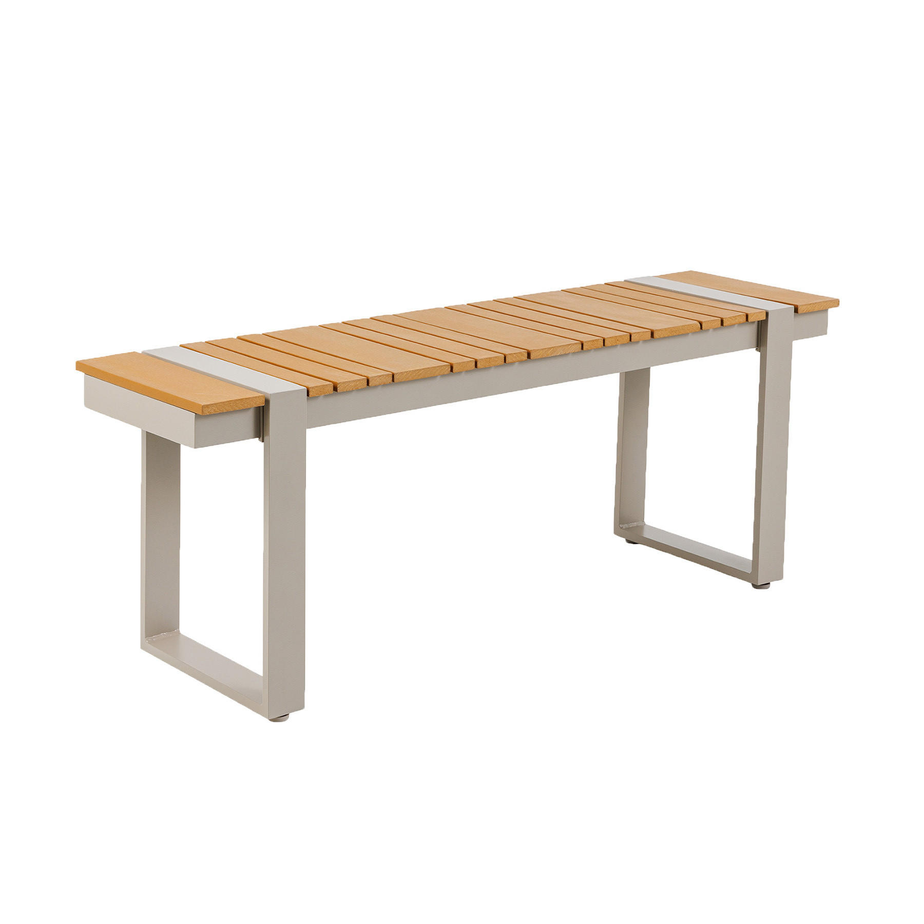 riess-ambiente Gartenbank Greige, Braun 123x47x34 cm