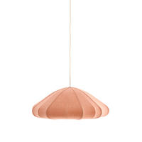 HÄNGELAMPE Cesano Rosa Ø64/25 cm - Koralle, Textil (64/64/25cm) - Light & Living