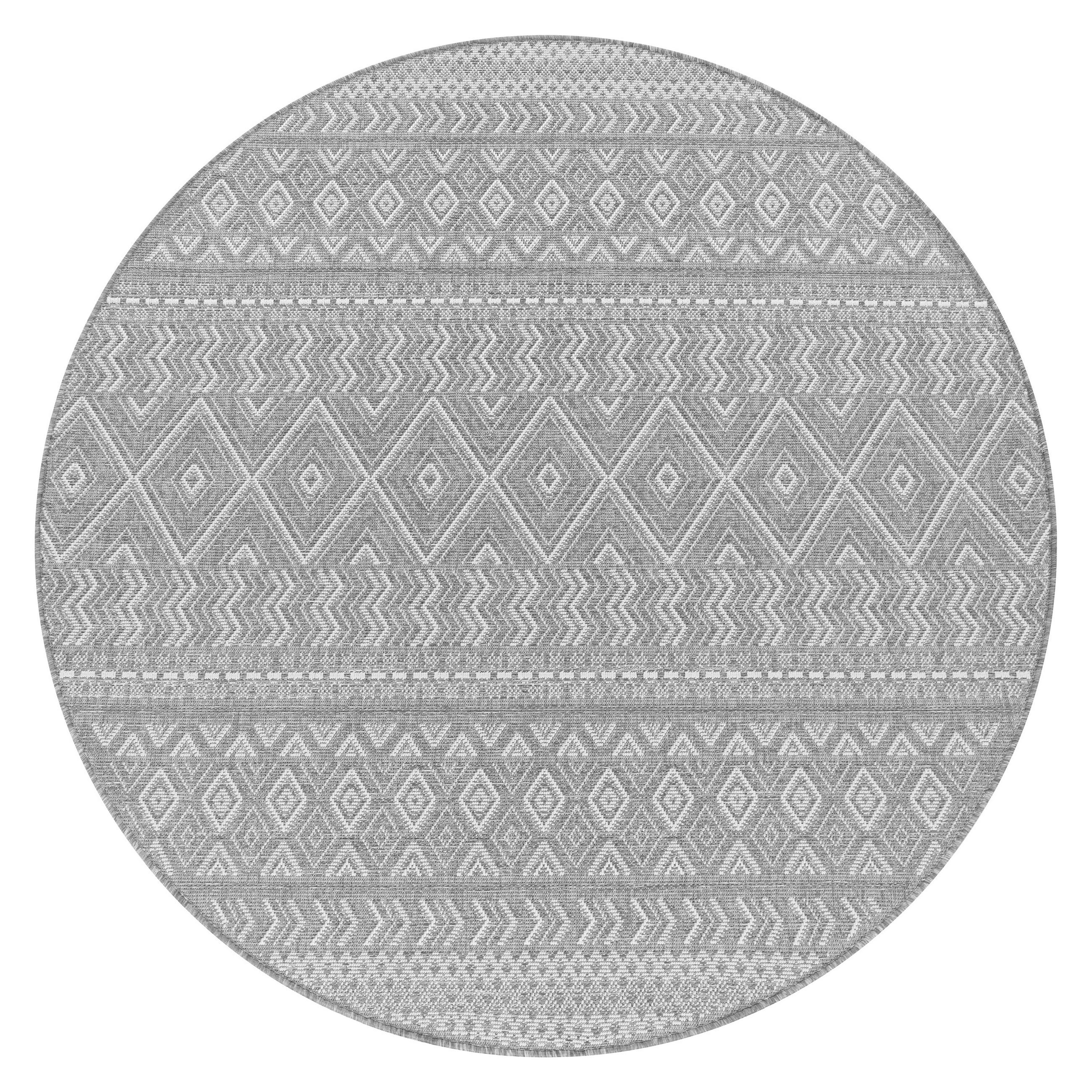 OUTDOORTEPPICH 80/80 cm Vermont 190 - Grau, Textil (80/80cm) - Paco Home