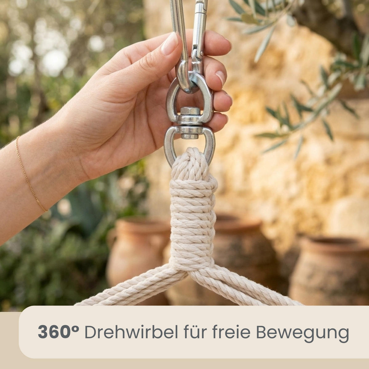XXL-HÄNGESESSEL bis 150kg, 185/130 cm Multicolor - Multicolor, Textil (130/155/185cm) - Amanka