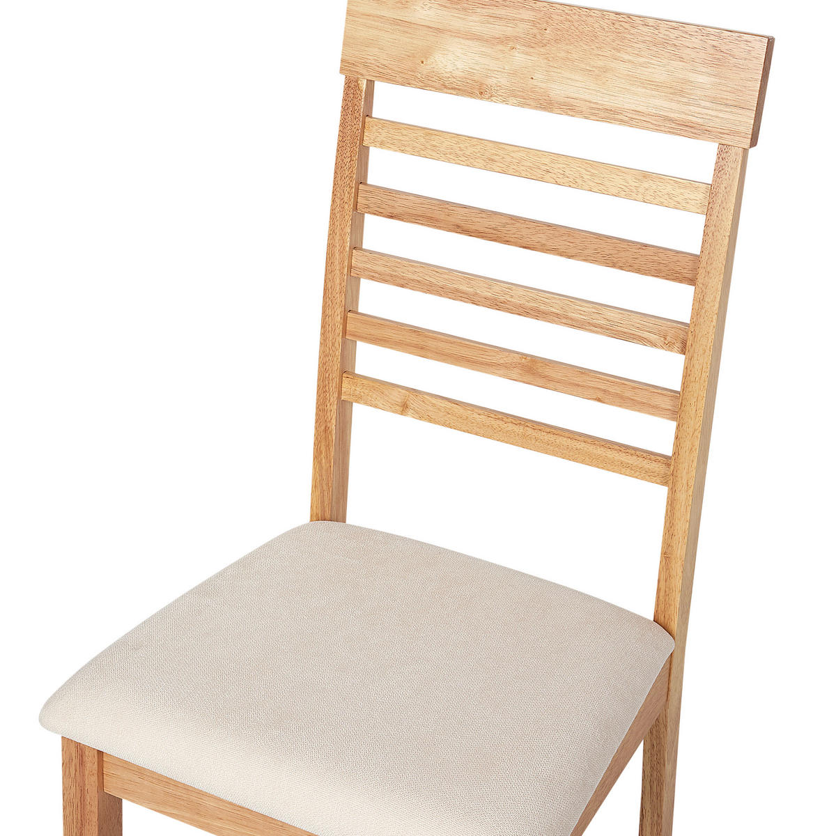 ESSZIMMERSTUHL 2er-Set Heller Holzfarbton Ortley - Hellbraun/Beige, Holz (40/96/51cm) - Beliani