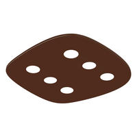 DECKENLEUCHTE - Dunkelbraun, Metall (40/55/4cm) - Lumicom