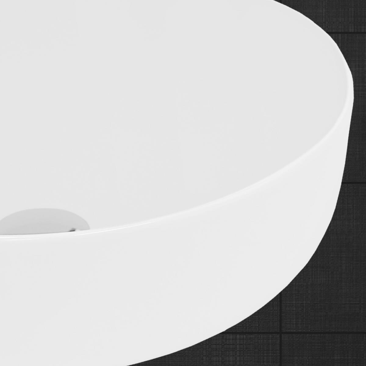 WASCHBECKEN - Weiß, Keramik (40/13.5/40cm) - LuxeBath