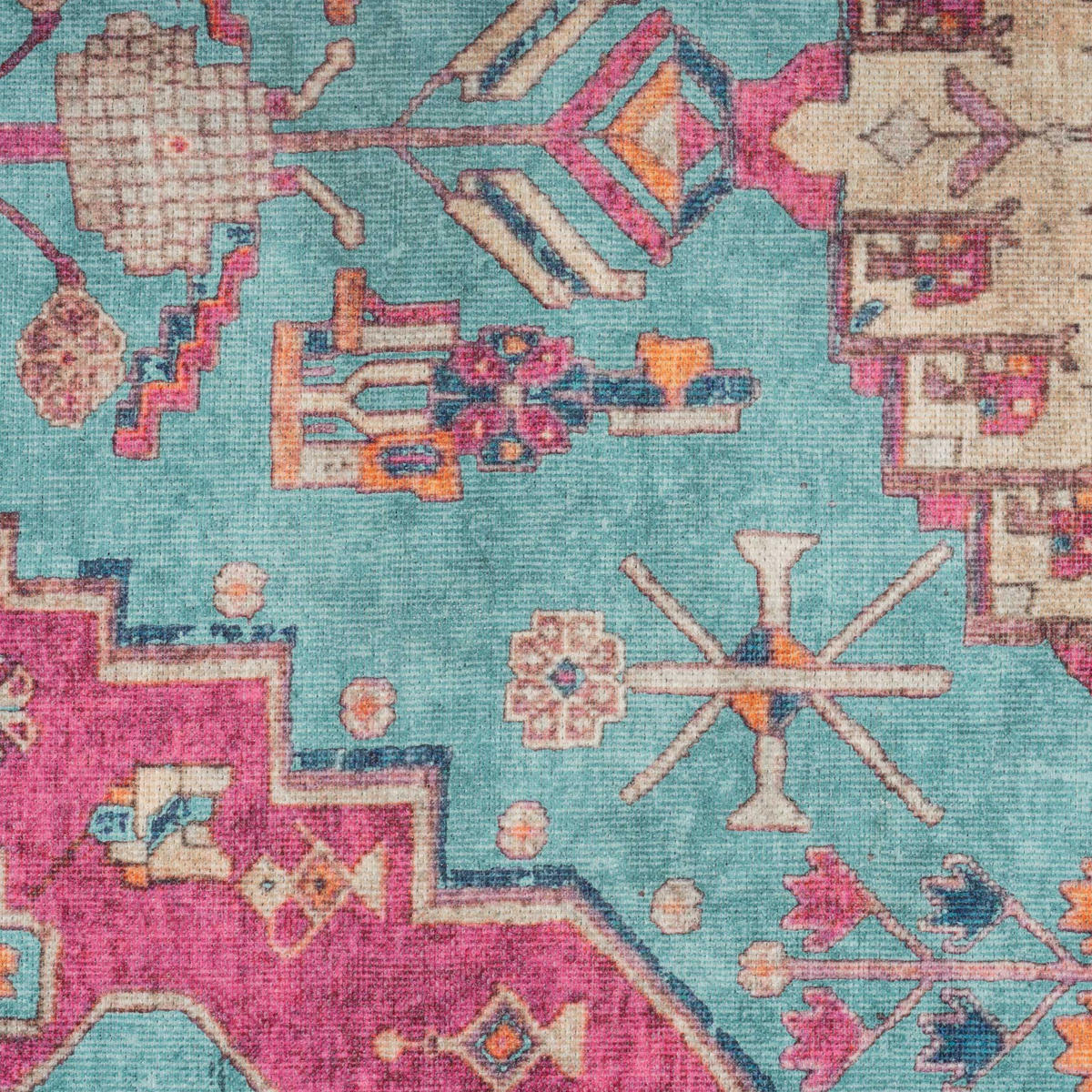 FLACHWEBETEPPICH Clarissa Multi - Pink, Textil (60/240cm) - Kukoon Rugs