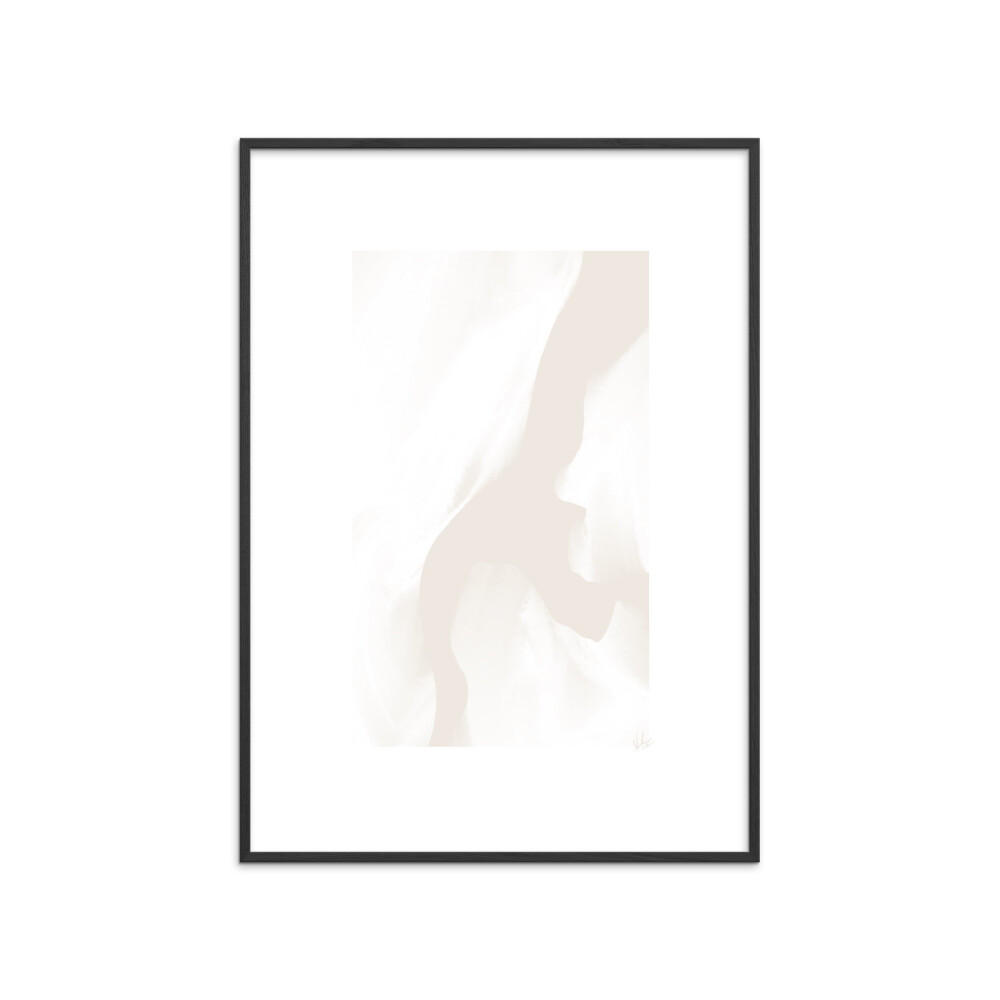 POSTER mit Rahmen N. Atelier - Tons Faibles - Schwarz/Naturfarben, Holz/Papier (30/40cm) - Poster&Frame