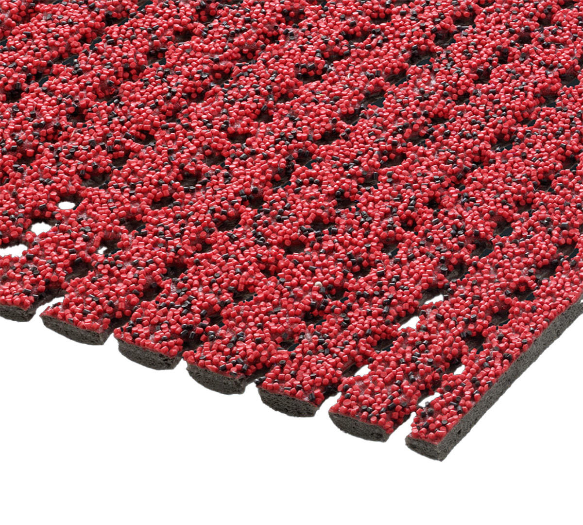SICHERHEITSMATTE Rutschfest R13 Rot 120x300cm - Rot, Kunststoff (120/300cm) - AKO