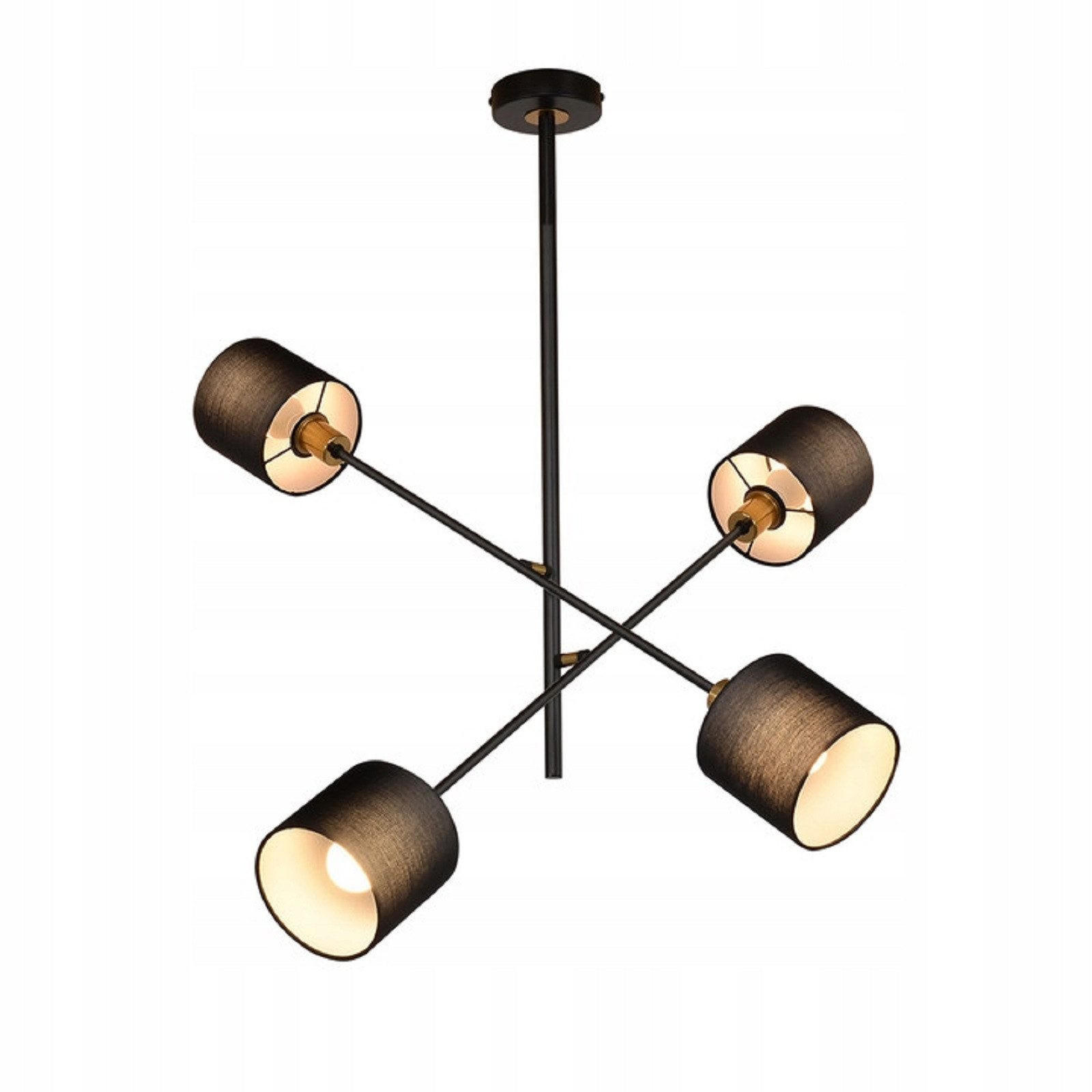 ZMH Pendelleuchte Schwarz 68x85x68 cm