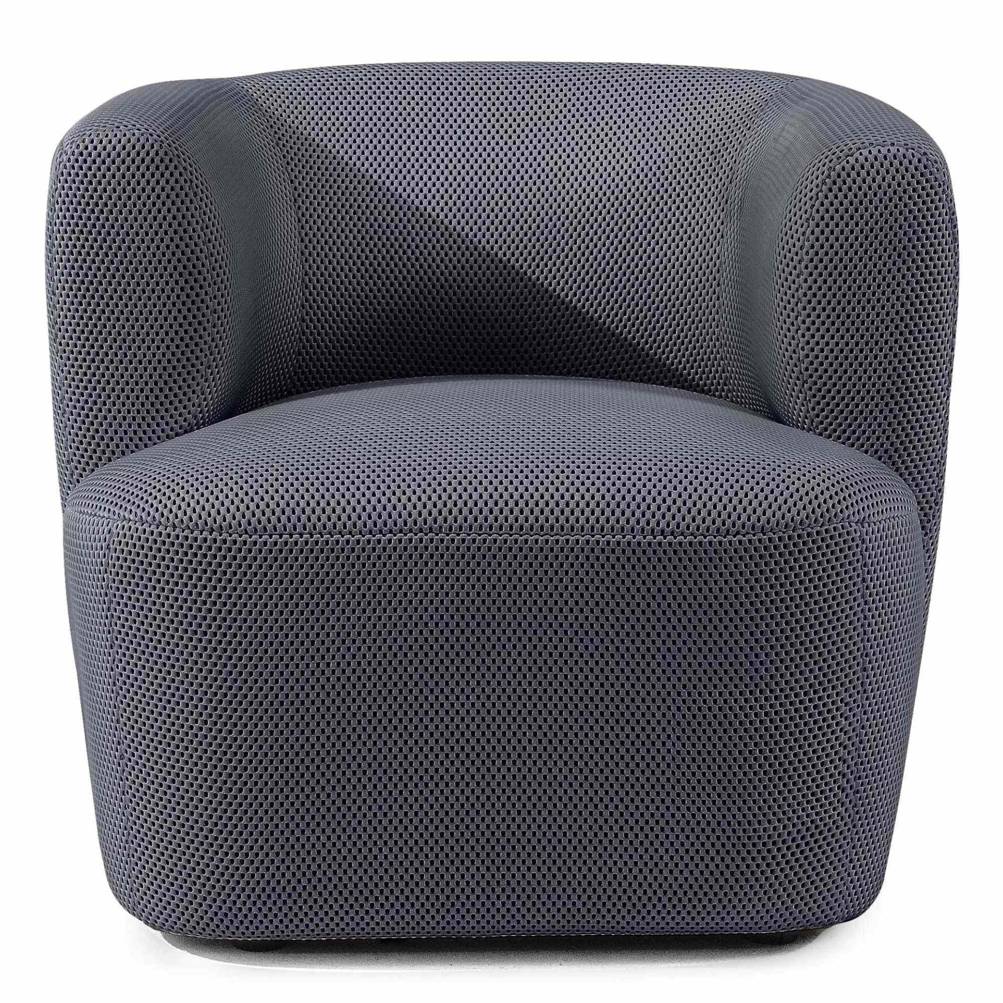 EINZELSESSEL PEBROS ,Dunkelgrau - Dunkelgrau, Holz/Textil (75/68/70cm) - KONSIMO®