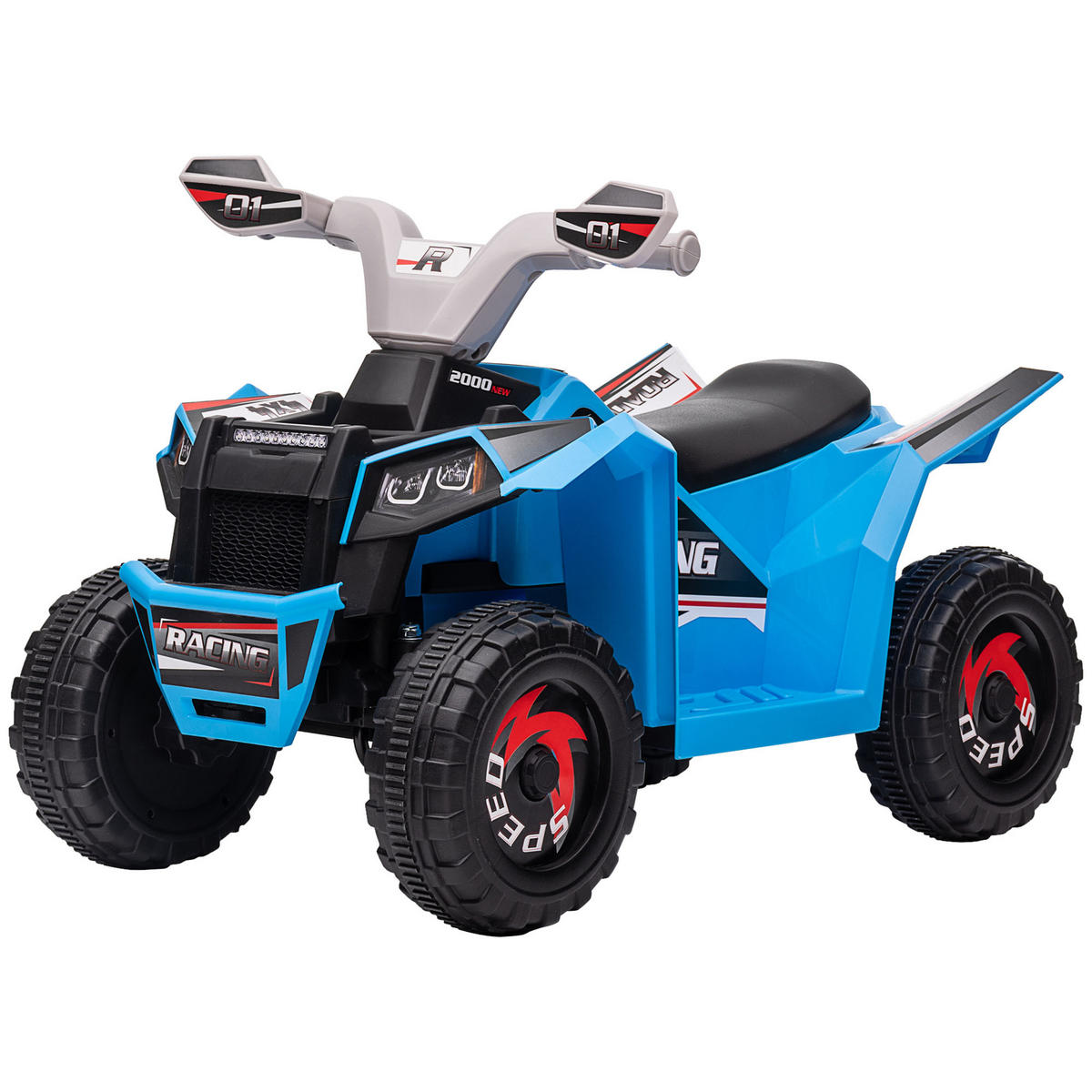 ELEKTRO-KINDERQUAD DE-06211 mit Vor- und Rückwärtsgang Blau - Blau, Kunststoff/Metall (70/41.5/48.5cm) - ComfortXL