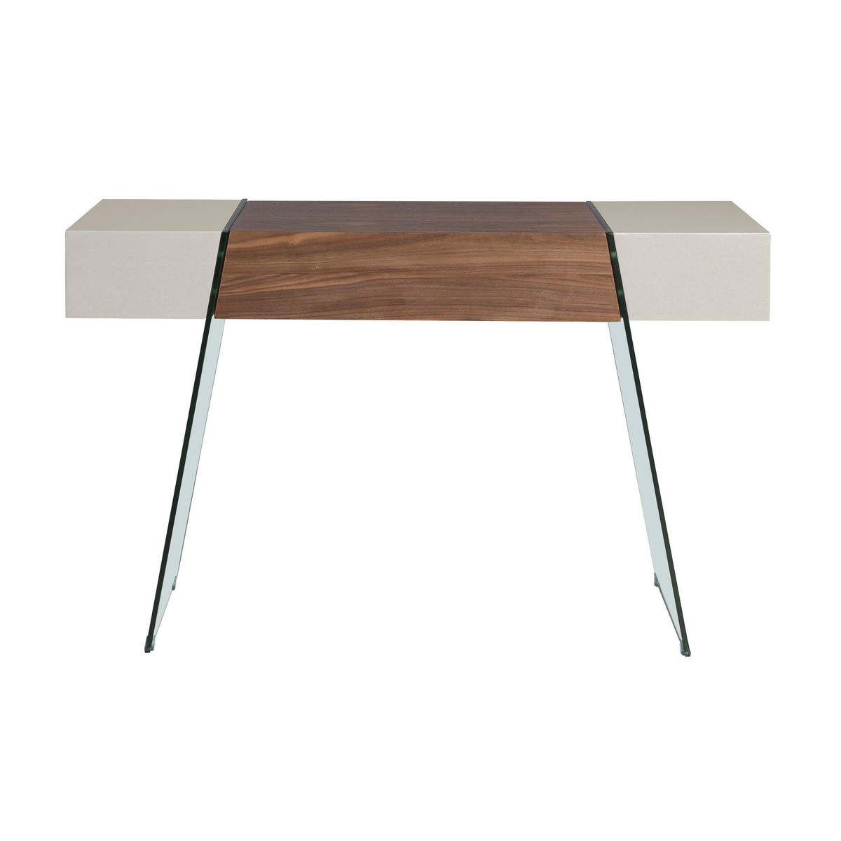 KONSOLE Rechteckig Walnuss , Grau 120/40/73 cm - Nussbaumfarben/Grau, Holz (40/120/73cm) - ANGEL CERDA