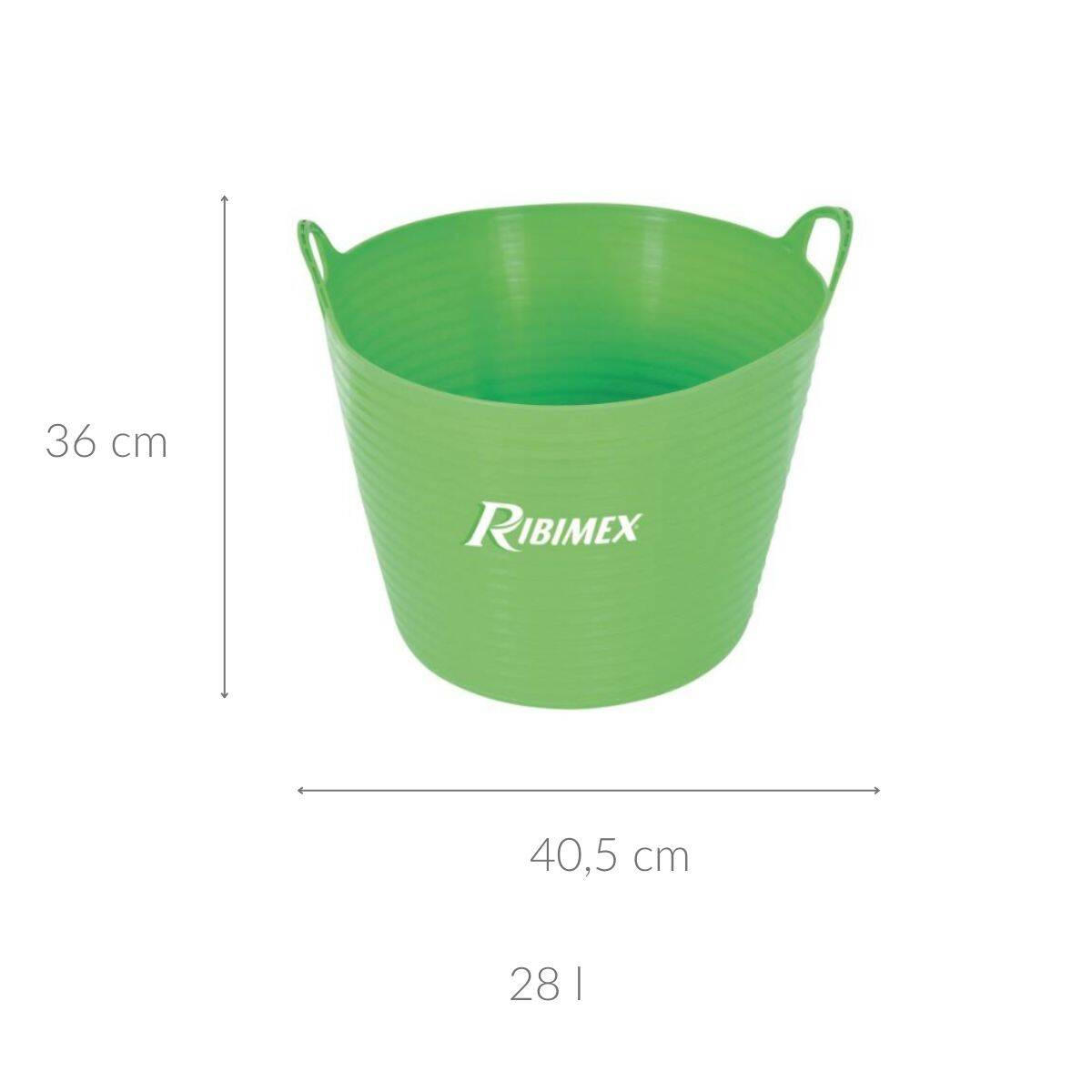 AUFBEWAHRUNGSEIMER Ribimex - Grün, Kunststoff (40.5/36/40.5cm)