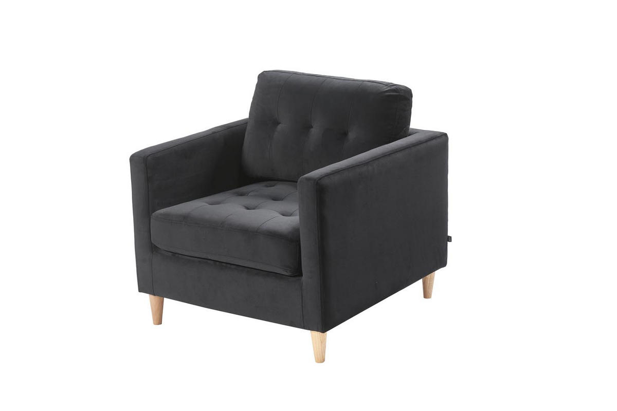 SESSEL schwarz - Schwarz, Holz (80/82/84cm) - ebuy24