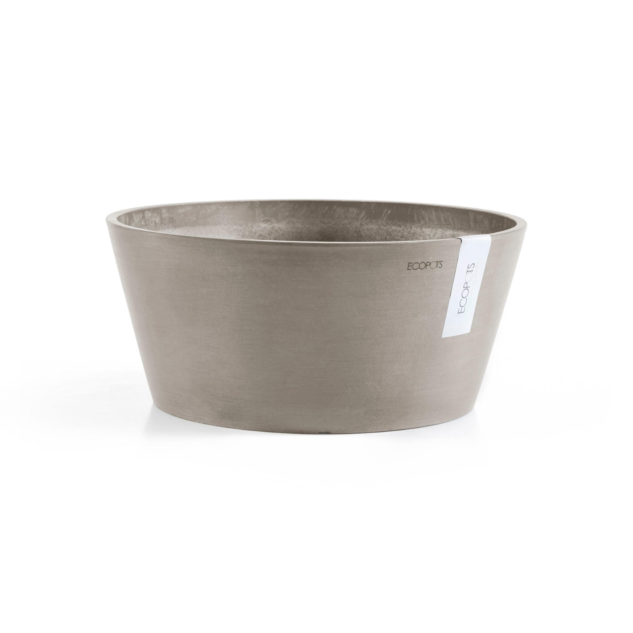 Ecopots Blumentopf Taupe 15.6 cm