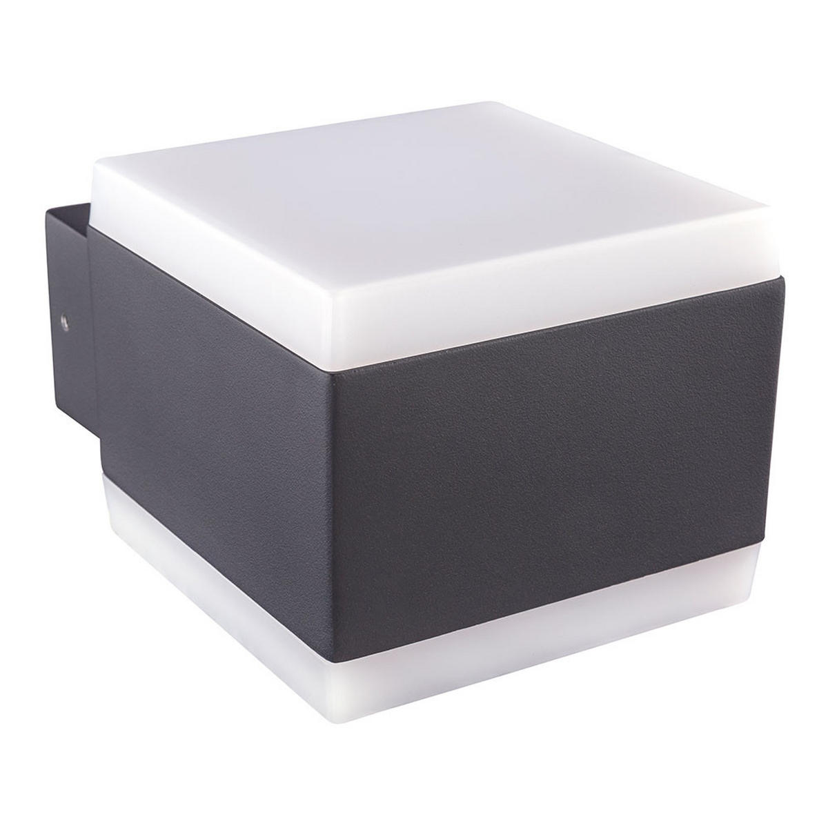 WANDLEUCHTE SLICE LED Aluminium Anthrazit, Up & Down - Anthrazit, Metall (11/9/14cm) - Globo Lighting