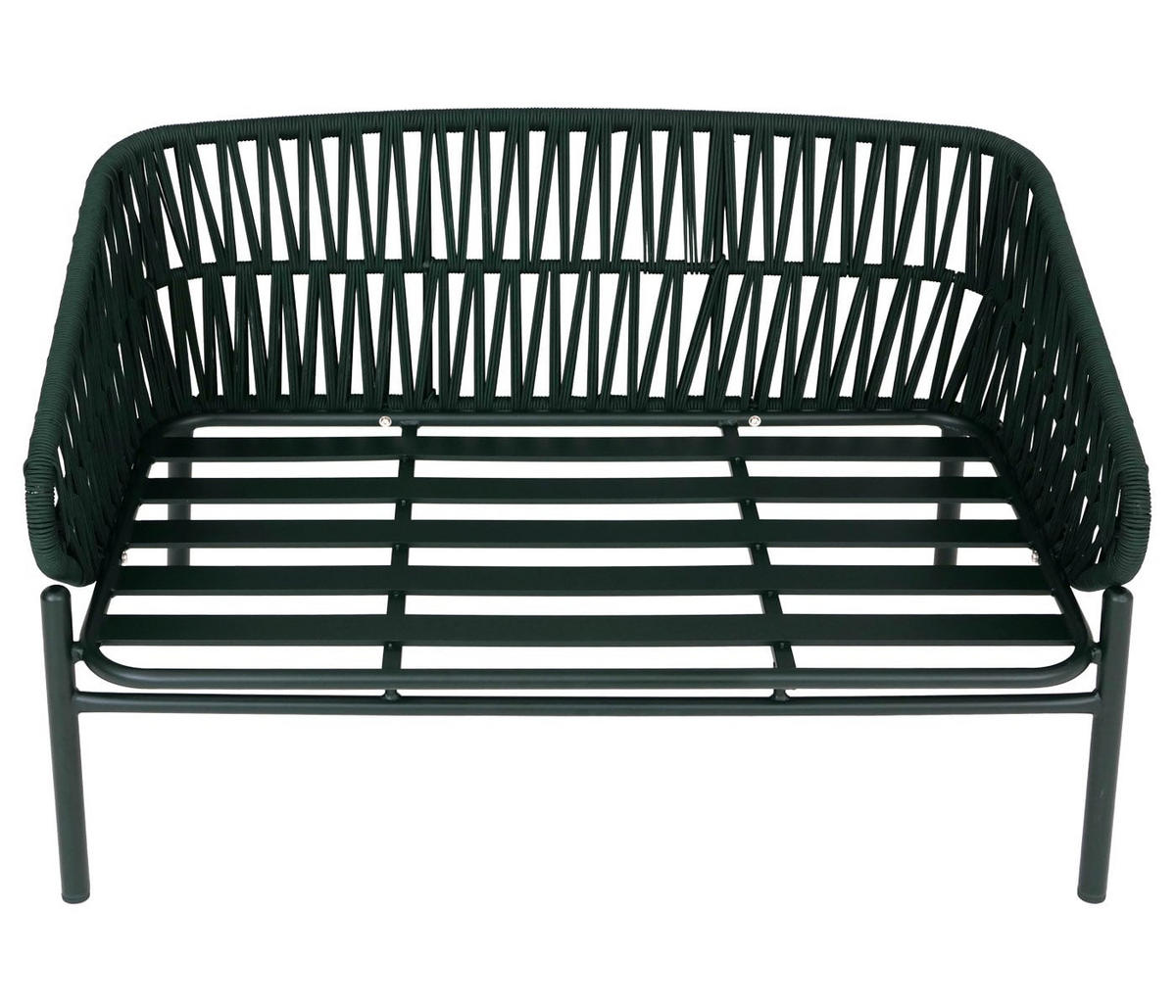 GARTENBANK Aluminium 83x116x65cm Grün - Grün, Metall (116/83/65cm) - PROREGAL