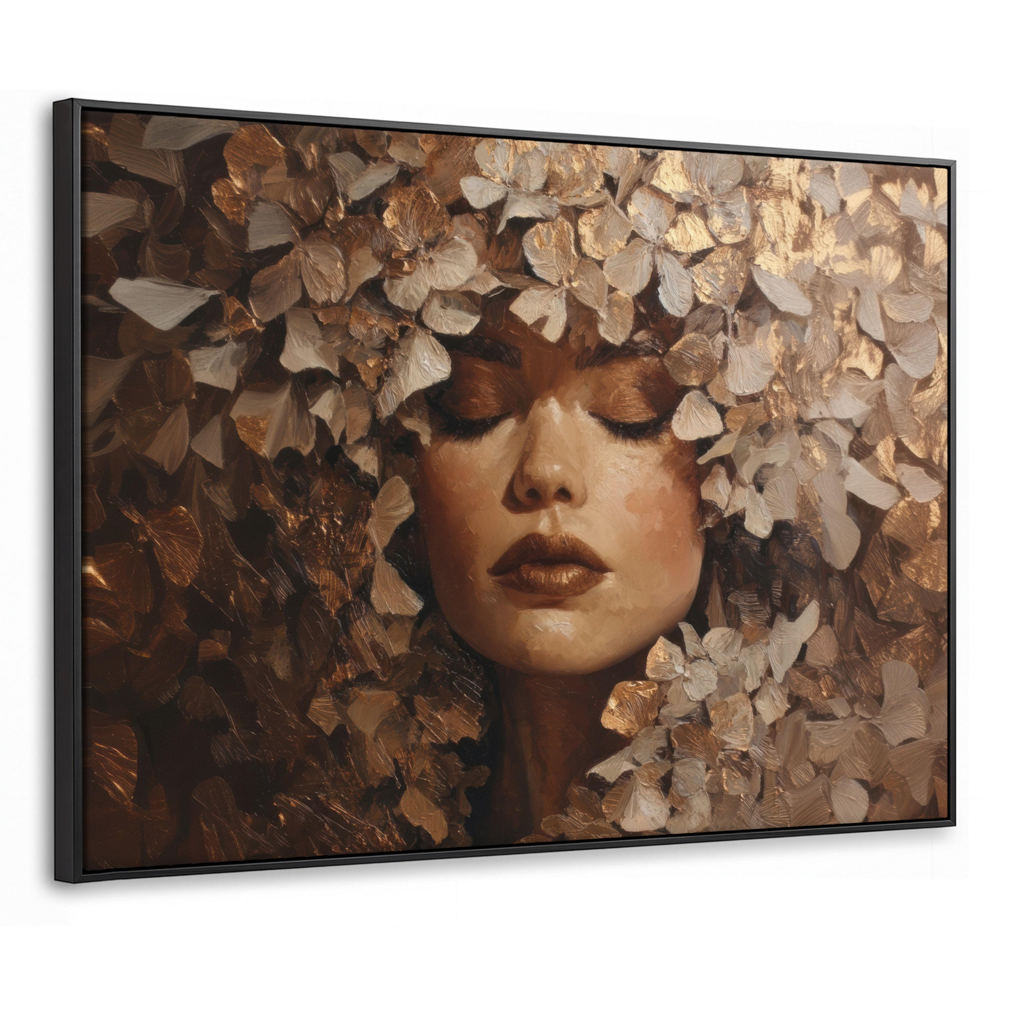 MuchoWow Leinwand Gold 100x70 cm