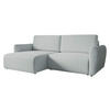 ECKSOFA Goya Slim - Silberfarben/Schwarz, Holz/Kunststoff (234/140cm) - MIRJAN24