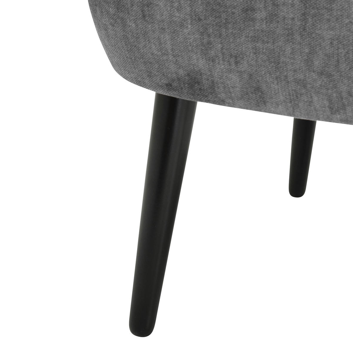 POLSTERSESSEL Kassi Samtvelours anthrazit - Anthrazit, Kunststoff (68/80/69cm) - 58aufmkessel