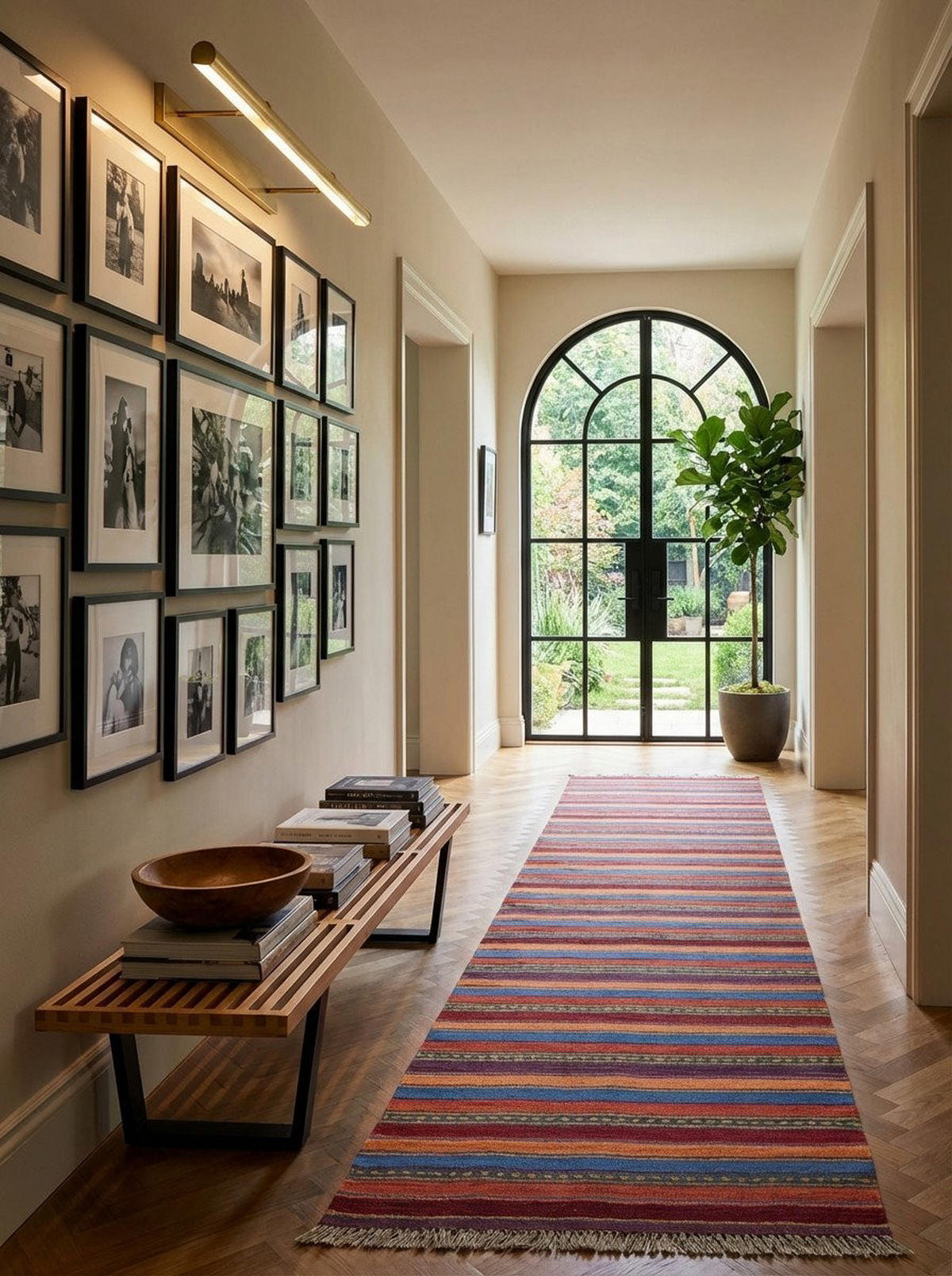 HANDWEBTEPPICH Kelim Gashgai Mehrfarbig 198/60 cm Schurwolle - Multicolor, Textil (60/198cm) - Looma