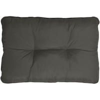 LOUNGEKISSEN Flair Outdoor Rücken 50/40/12cm Graphitgrau - Graphitfarben, Textil (40/12/50cm) - Beautissu 