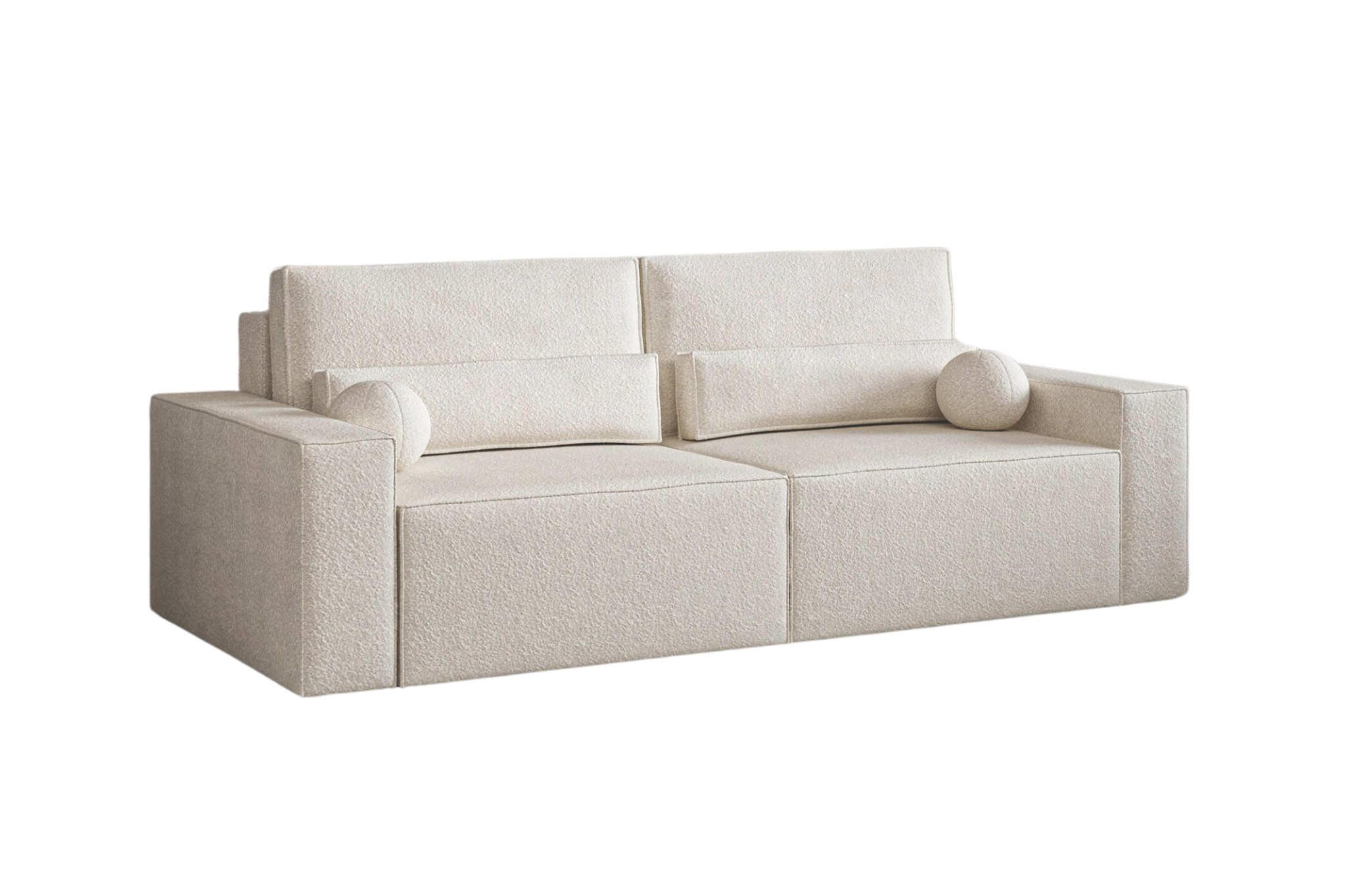 SCHLAFSOFA - Denver mini - Weiß (Anthology 1) - Weiß, Holzwerkstoff (248/92/110cm) - Möblo