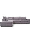 ECKSOFA LINKS IMPERA Modern 4/5 Sitzer, Grau - Grau, Textil (314/224cm) - KONSIMO®
