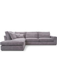 ECKSOFA LINKS IMPERA Modern 4/5 Sitzer, Grau - Grau, Textil (314/224cm) - KONSIMO®