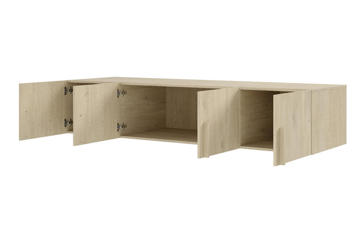 AUFSATZSCHRANK BRISSO BRN1 200/40/60,5 cm in Eiche Ceremona - Eichefarben, Holzwerkstoff (200/40/61cm) - Deine Möbel 24