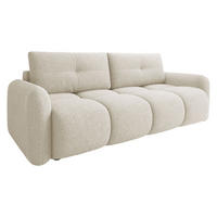 SCHLAFSOFA Sandy - Sandfarben/Schwarz, Holz/Kunststoff (232/94/121cm) - MIRJAN24