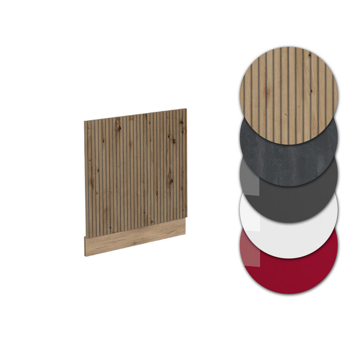 FRONTBLENDE R-Line Artisan-Eiche 60 cm, AP Eiche - Eiche Wotan/Eiche Artisan, Holzwerkstoff (60/57.2/1.6cm) - Vicco