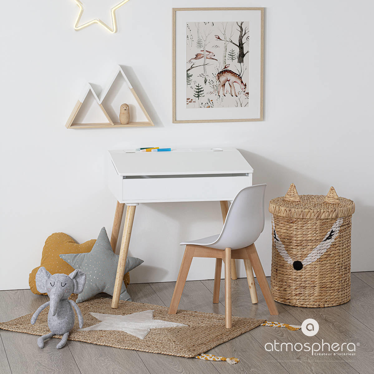 ZIERKISSEN 40/40 cm - Blau, Naturmaterialien (40/40cm) - Atmosphera for kids