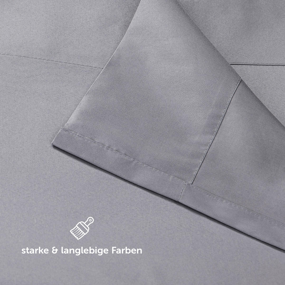 BETTTUCH ohne Gummi 220/275 cm, in Grau - Grau, Textil (275/220cm) - Blumtal