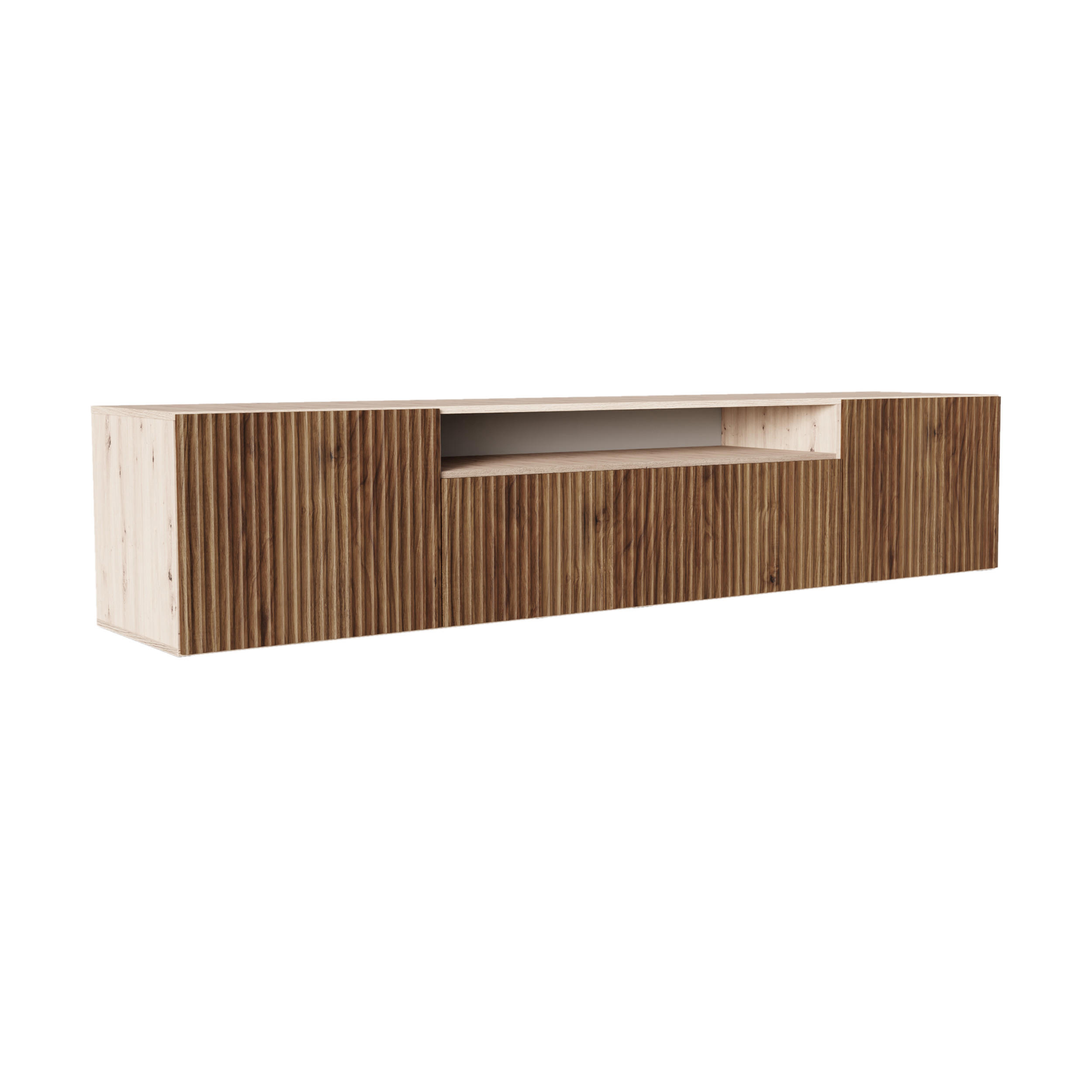 TV-SCHRANK NOE - Wildeiche/Eiche Artisan, Holzwerkstoff (200/40/41cm) - Meblini