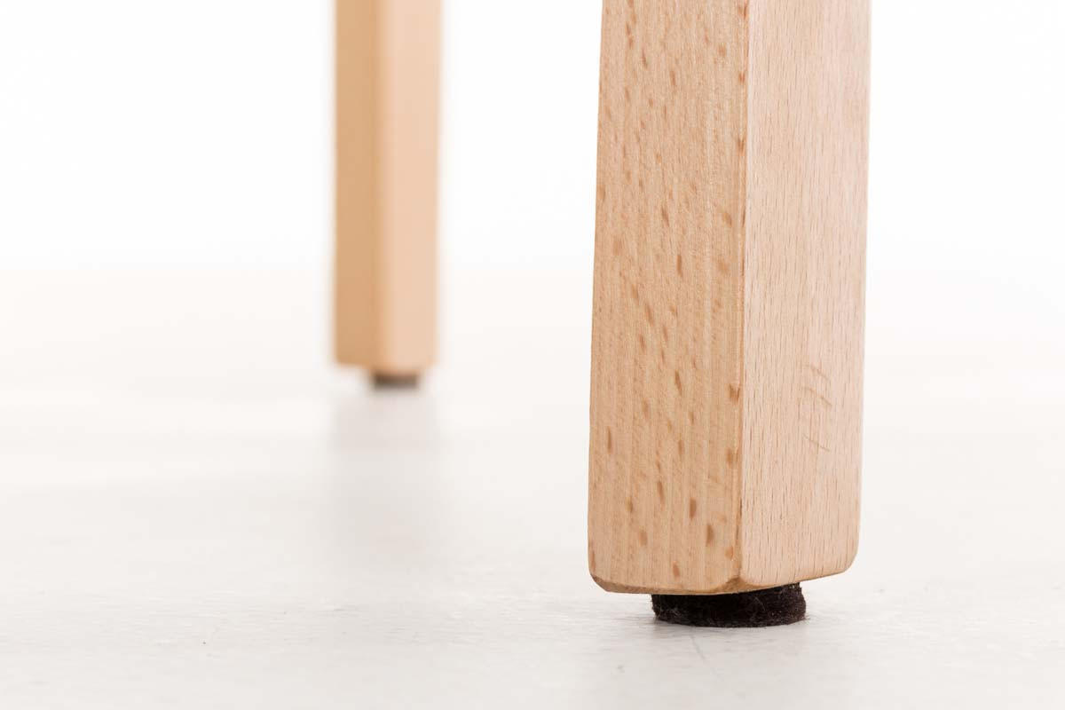 BARHOCKER Holz Grau - Eukalyptusholzfarben/Grau, Holz (41/102/46cm) - CLP