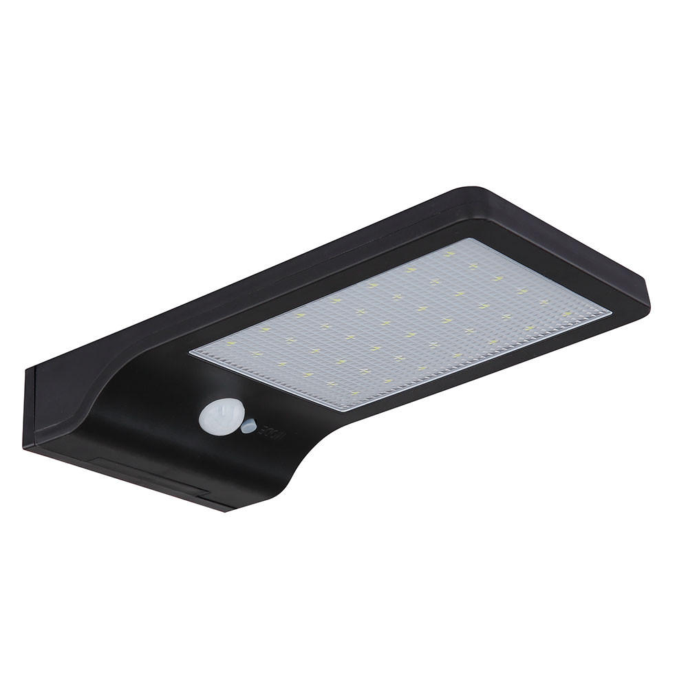 LED AUSSENLEUCHTE Solar Schwarz - Schwarz, Kunststoff (19.2/11/3cm) - Globo Lighting