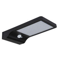 LED AUSSENLEUCHTE Solar Schwarz - Schwarz, Kunststoff (19.2/11/3cm) - Globo Lighting