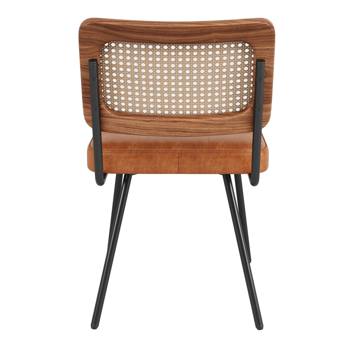 ESSZIMMERSTUHL ergonomisch 61 x 46 x 79 cm PU Braun - Braun, Metall (44/79/46cm) - Meubliv