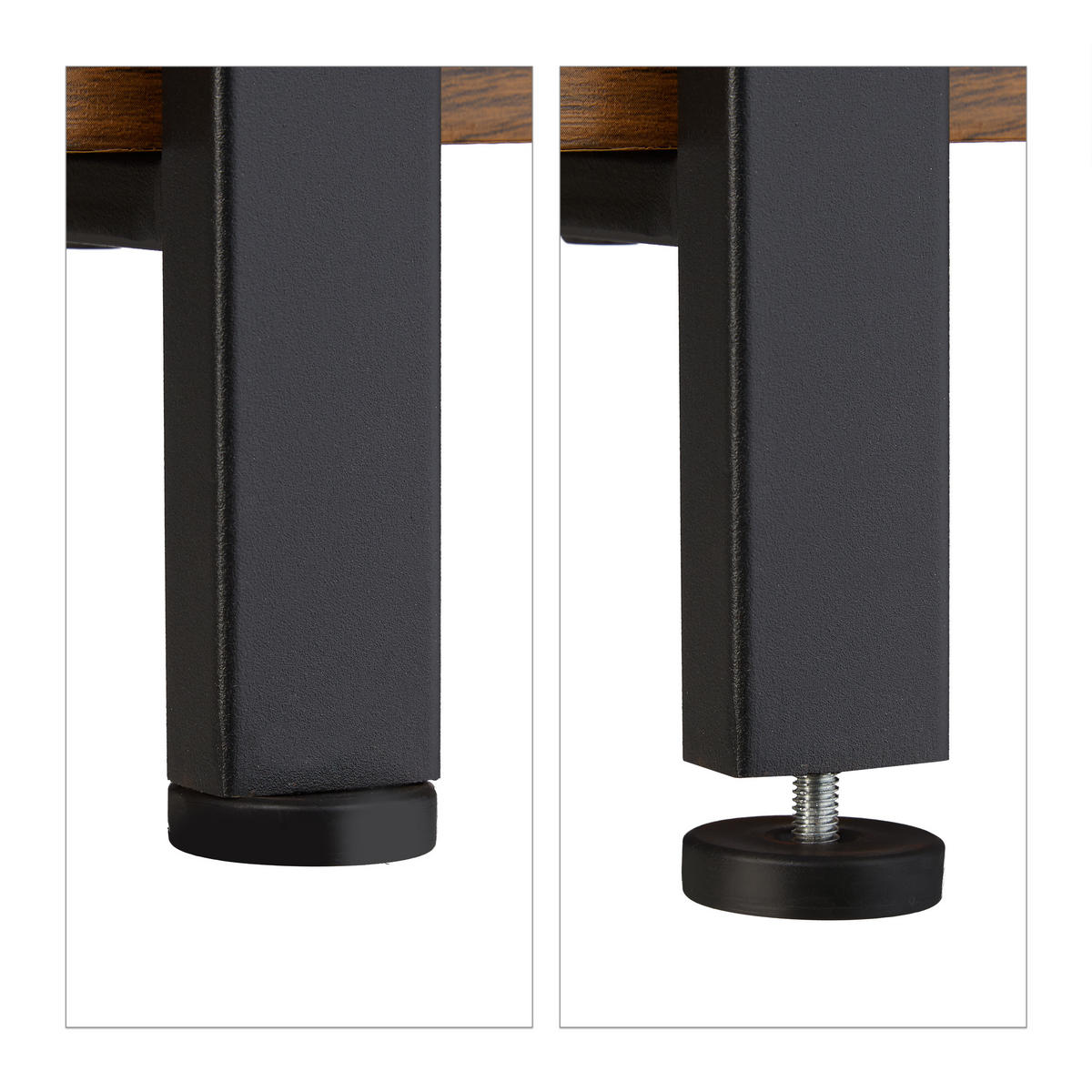 BÜCHERREGAL - Braun, Holzwerkstoff/Metall (105/140/33.5cm) - Relaxdays