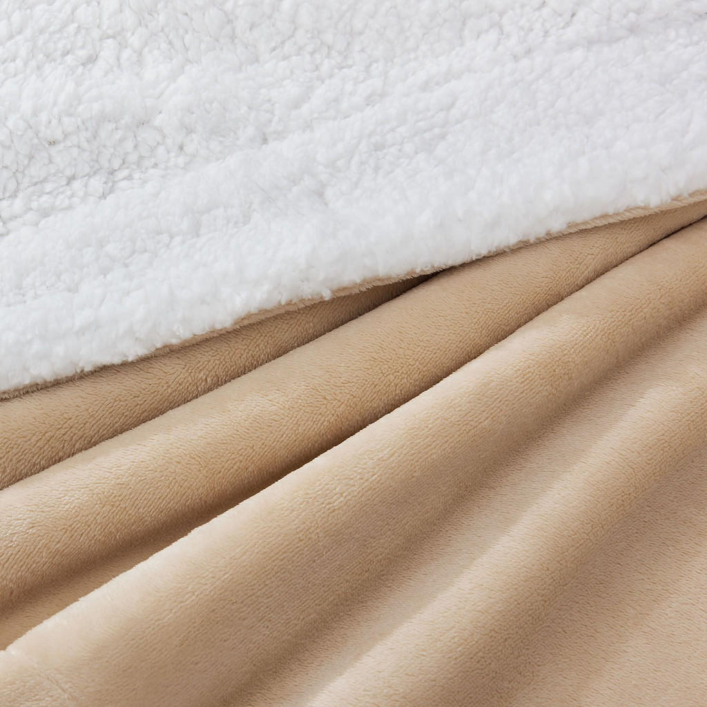 Thumbnail - Juskys Fleecedecke, Beige, Textil, 150x200 cm, Wohntextilien, Decken, Fleecedecken
