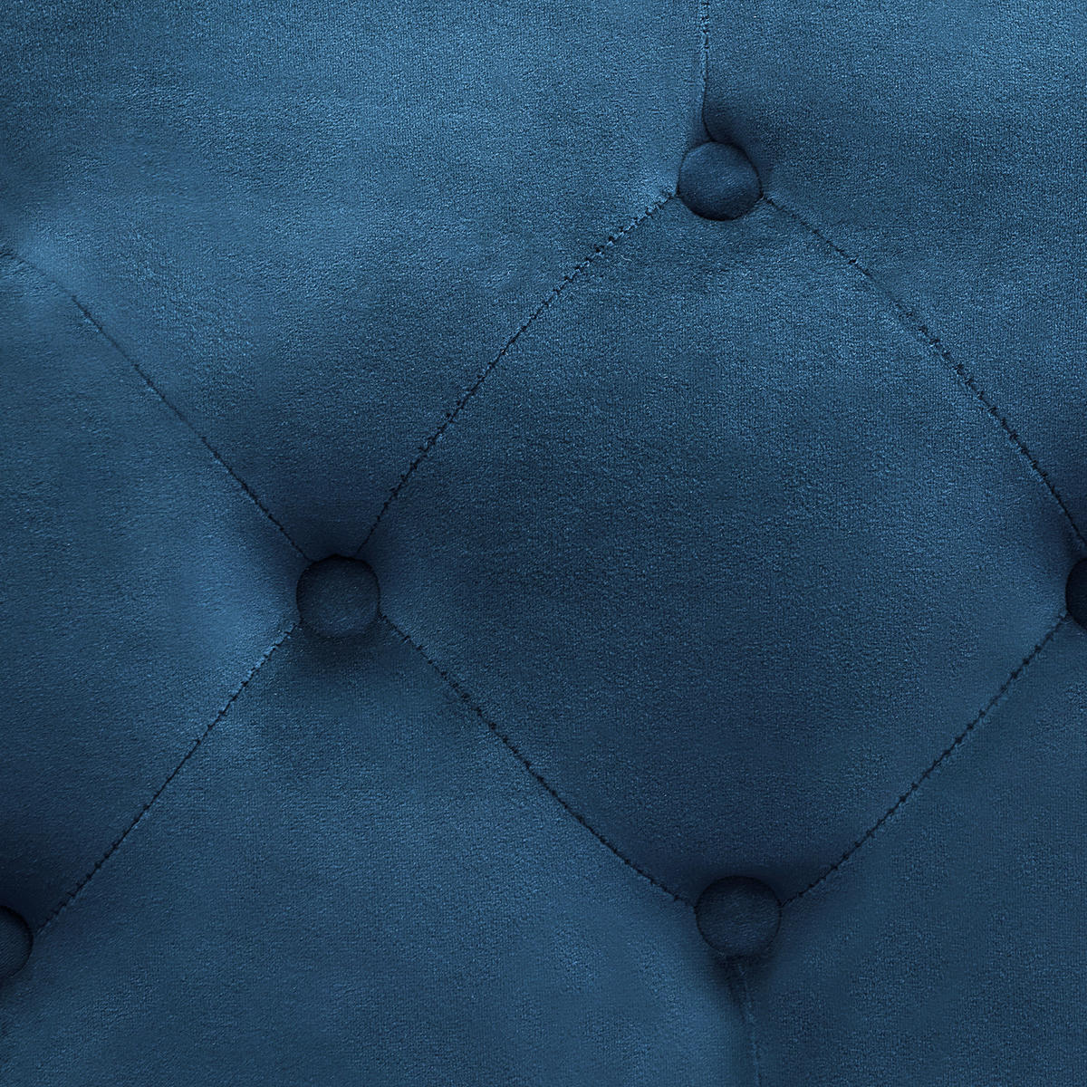 2-SITZER-SOFA Samtstoff Kobaltblau Skien - Hellblau, Textil (165/91/83cm) - Beliani