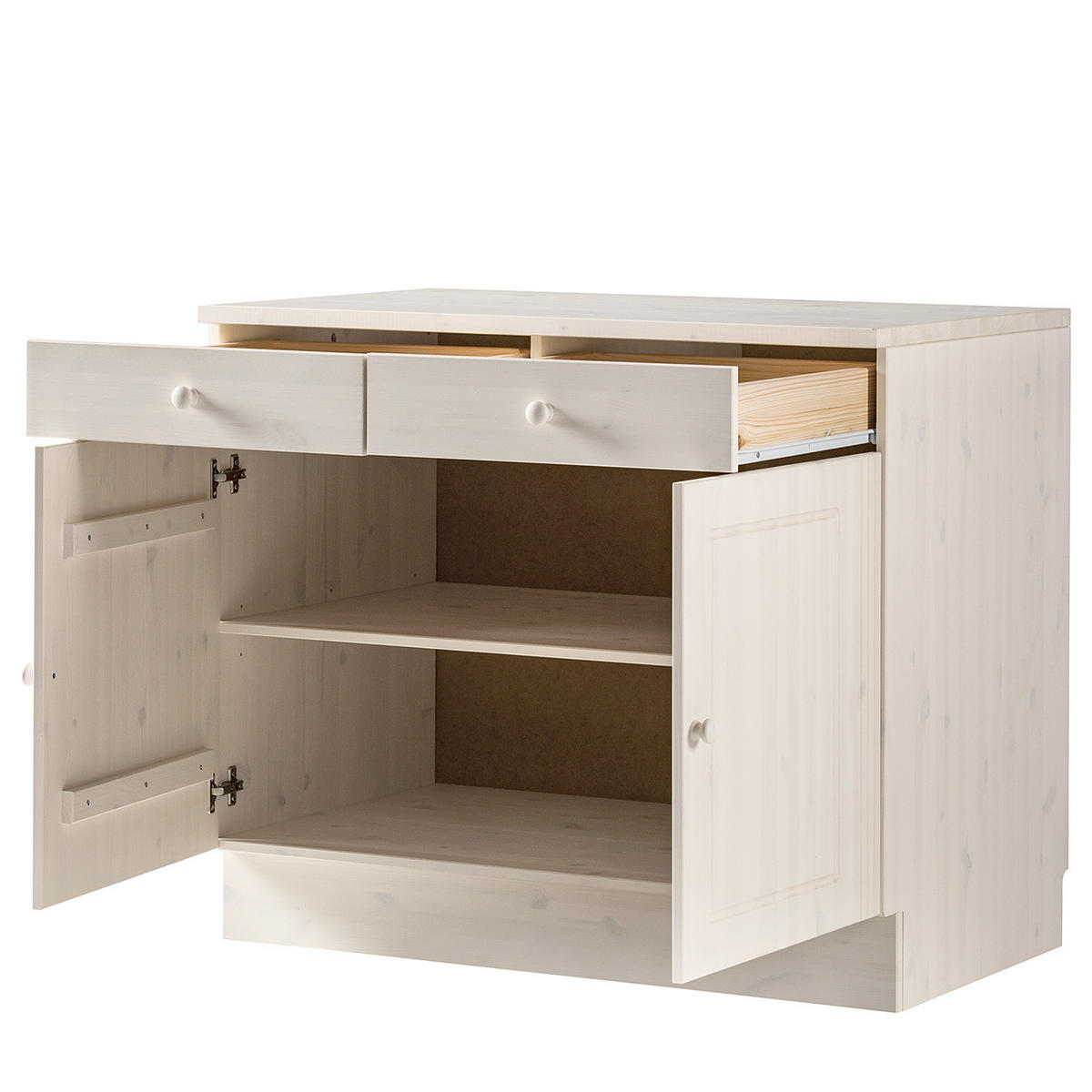 UNTERSCHRANK - Kiefer massiv - Kieferfarben, Holz (100/85/60cm) - home24