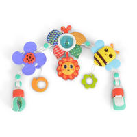 SPIELBOGEN Kinderbett und Kinderwagen bunt Rassel, Beißring, Motorik, Kühlbeißring, Spielmatte, ab Geburt - Multicolor, Kunststoff (48/36/5cm) - Moni