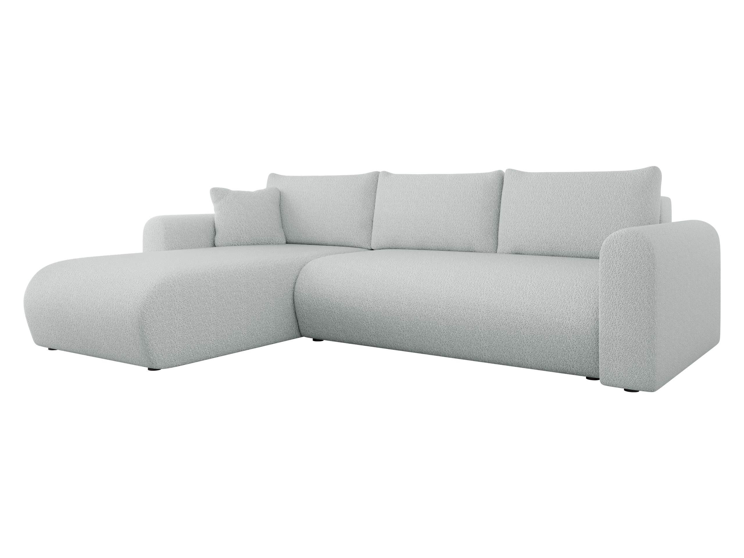 ECKSOFA Eliwo - Greige/Schwarz, Holz/Textil (252/158cm) - MIRJAN24