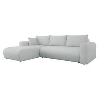 ECKSOFA Eliwo - Greige/Schwarz, Holz/Textil (252/158cm) - MIRJAN24