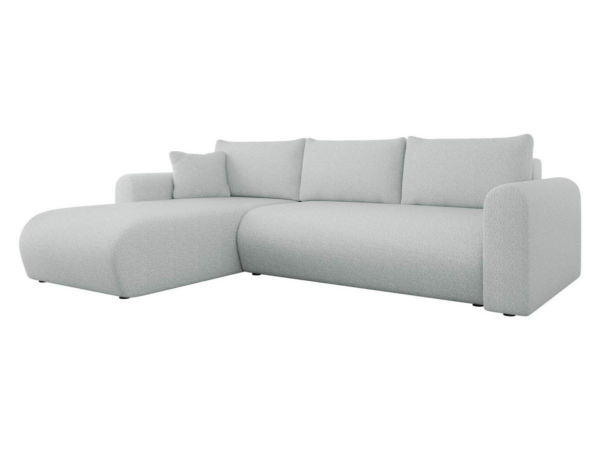ECKSOFA Eliwo - Greige/Schwarz, Holz/Textil (252/158cm) - MIRJAN24