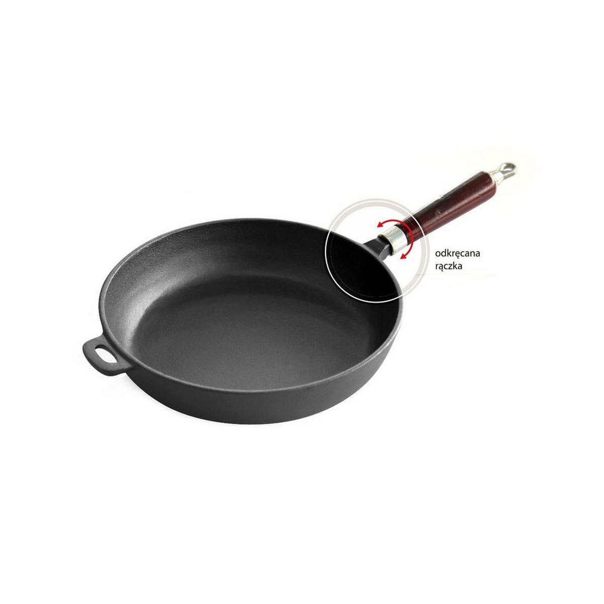 PFANNE Schwarz 30/30/6.5 cm KH1009 - Schwarz, Metall (30cm) - Kinghoff 