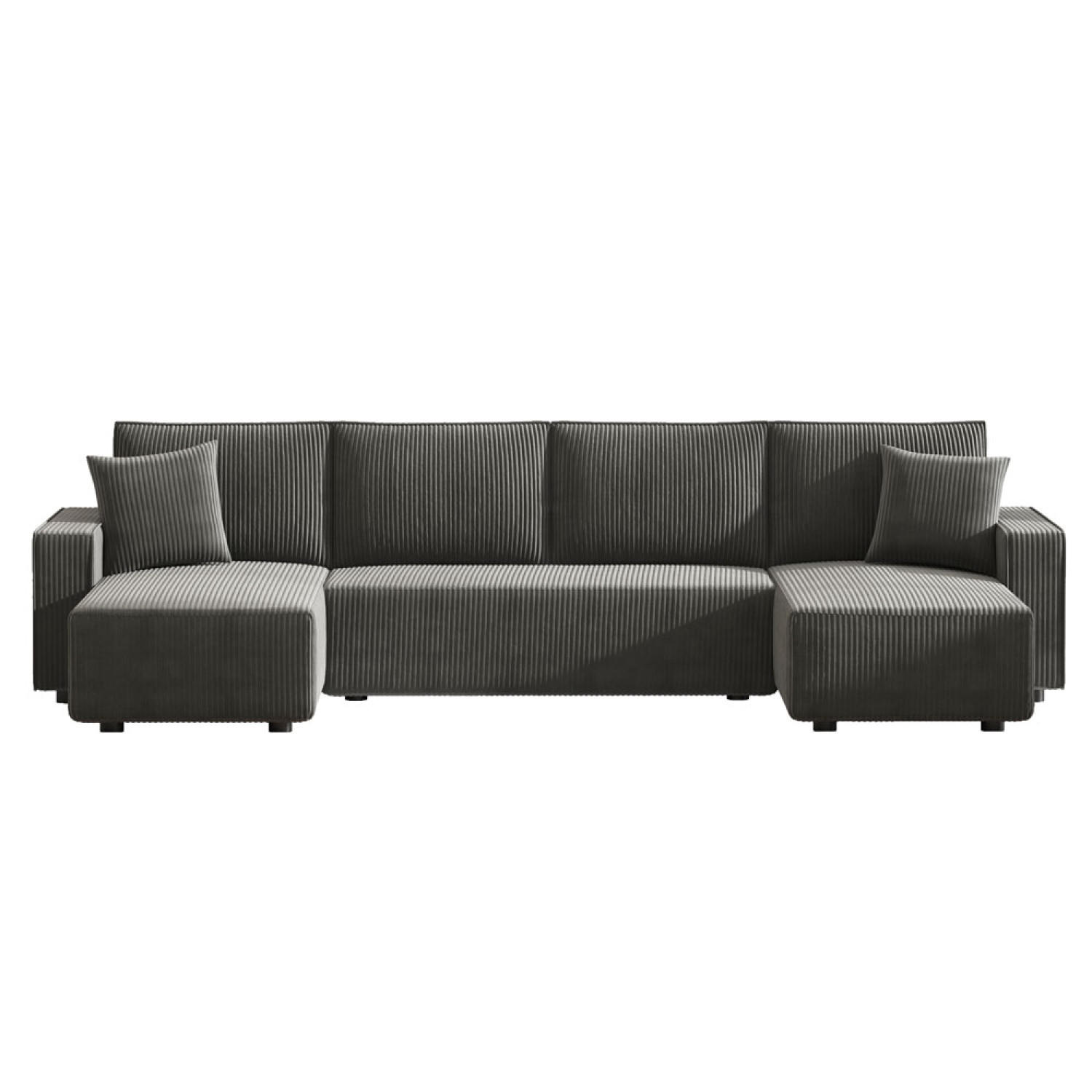 Concept Usine Panorama-Schlafsofa Grau 318x82x142 cm